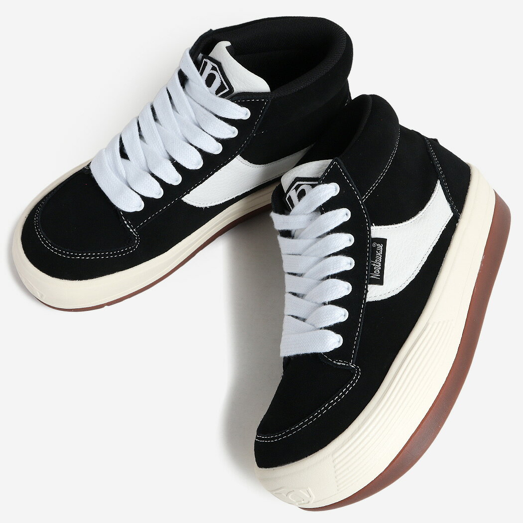 Rakuten - 【1000円OFFクーポン発行中!!】NORTHWAVE ノースウェーブ エスプレッソ チリ スエード スニーカー ESPRESSO CHILLI SUEDE 90s BLACK/WHITE ( ブラック 黒 ハイカット 厚底 メンズ NW008BLW )