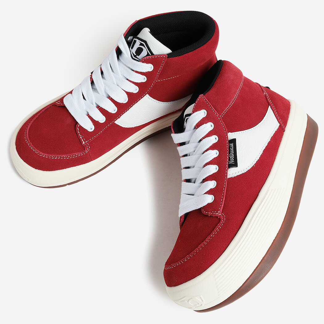 Rakuten - 【1000円OFFクーポン発行中!】NORTHWAVE ノースウェーブ エスプレッソ チリ スエード スニーカー ESPRESSO CHILLI SUEDE 90s RED/WHITE ( レッド 赤 レザースニーカー ハイカット 厚底 メンズ NW008REW )