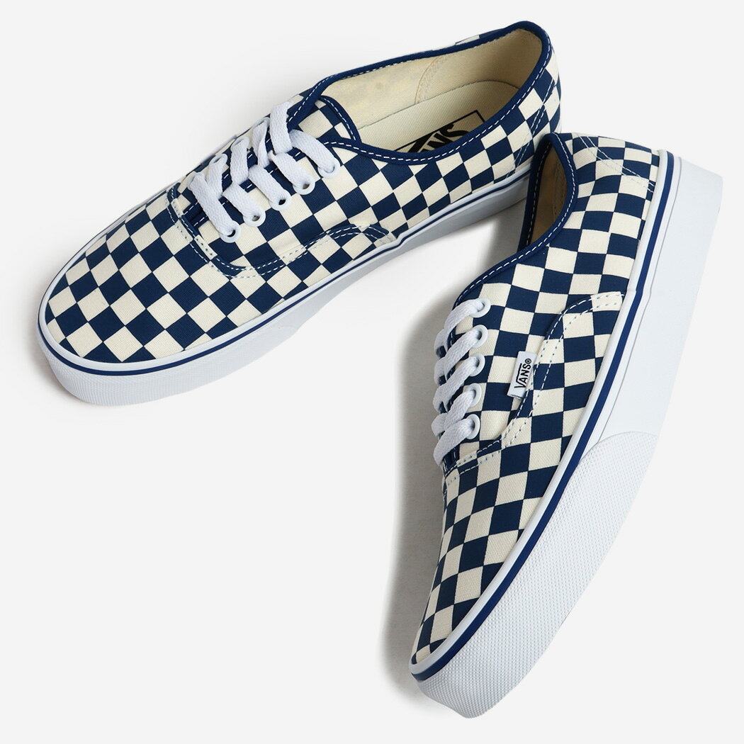Rakuten - 【ポイント10倍】VANS バンズ オーセンティック スニーカー AUTHENTIC PRIMARY CHECK TRUE BLUE ( ヴァンズ チェッカー メンズ VN000EGAAMQ )