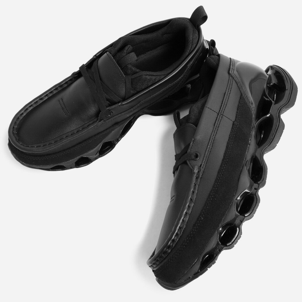 Mizuno D1GD261401 伝統と最先端が融合した芸術的な履き心地を叶えるハイブリッドモカシン 厚底 レザー 黒