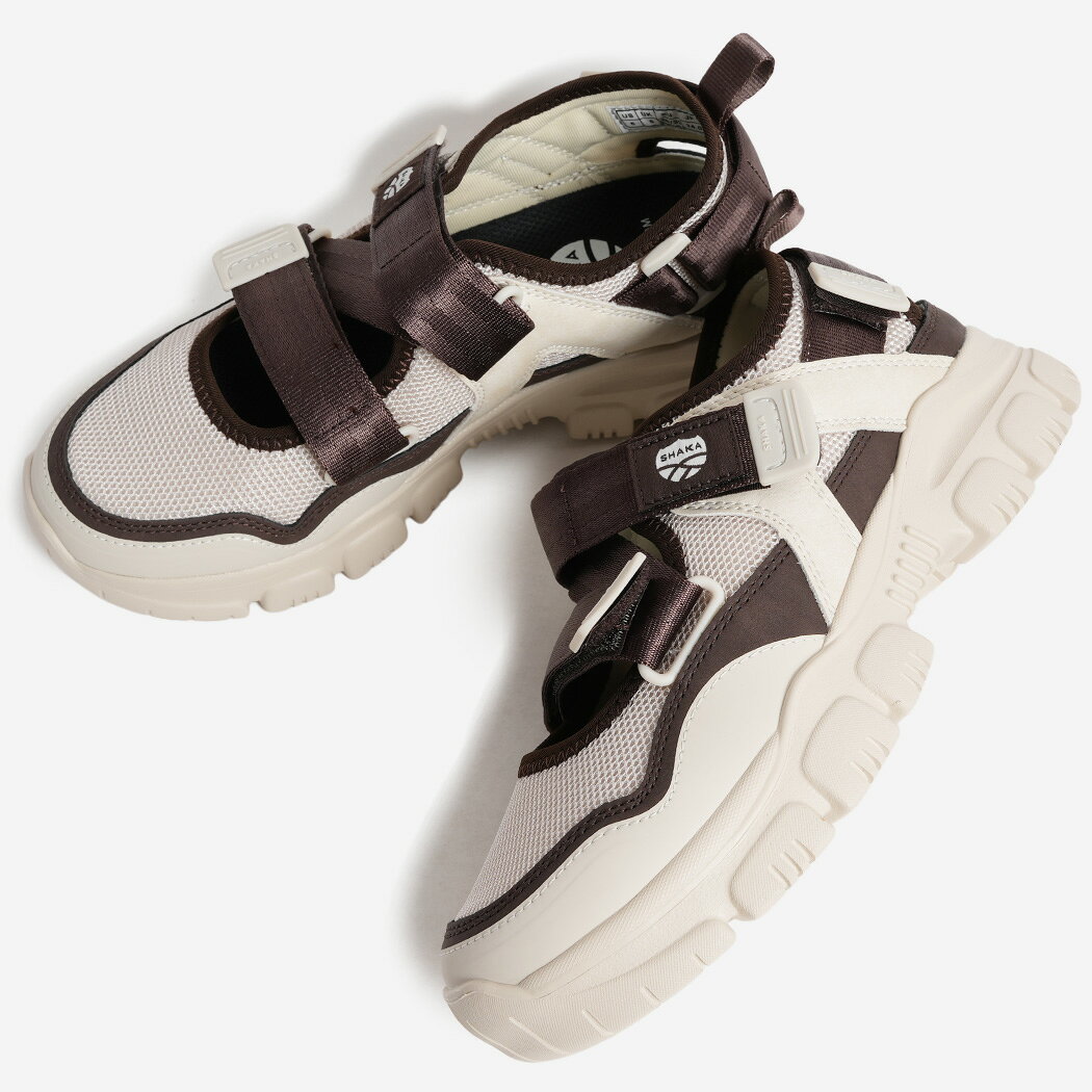 SHAKA OTTER TRAIL AT LINEN/BROWN シャカ オッター トレイル スニーカー サンダル ( ホワイト ブラウン アウトドア スニサン レディース ウィメンズ メンズ レディース SK-217LiBr )