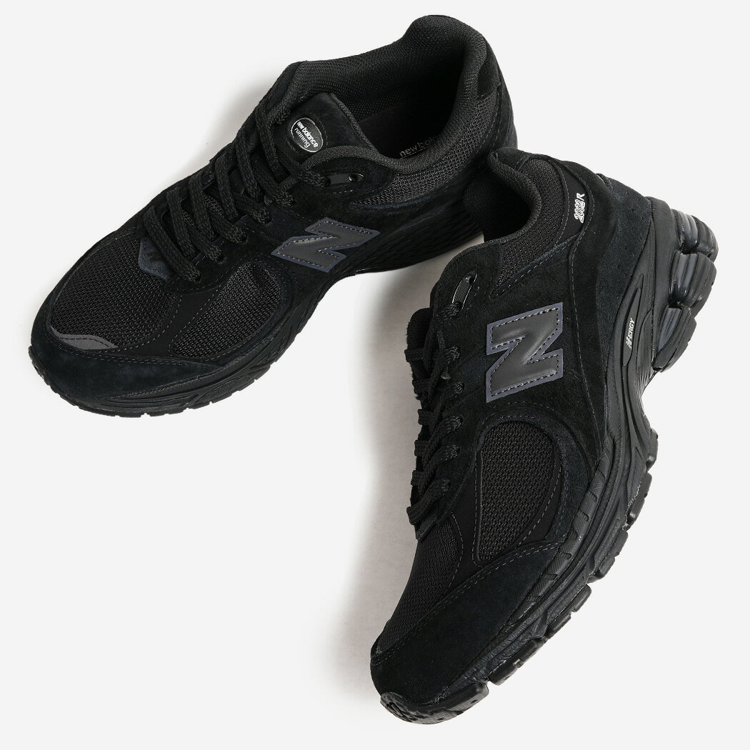 NEW BALANCE ニューバランス 2002 スニーカー U200278J BLACK ( ブラック 黒 オールブラック レザースニーカー メンズ レディース 990 991 )