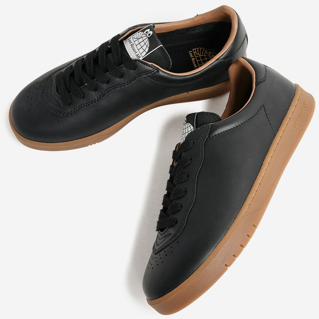 樂天商城 - LAST RESORT AB ラストリゾート CM003 スニーカー BLACK/GUM ( ブラック 黒 ガムソール ラバーソール 革靴 メンズ レディース レザースニーカー CM003BLG )