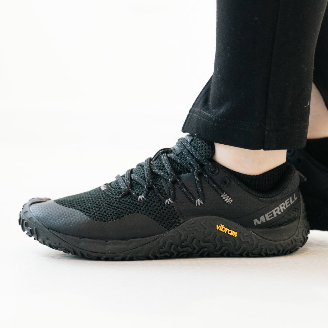 MERRELL メレル TRAIL GLOVE 7 スニーカー トレイルグローブ7 BLACK ( ブラック 黒 レディース ウィメンズ トレーニングシューズ メッシュ 通気性 アウトドア スポーツ J037336 )
