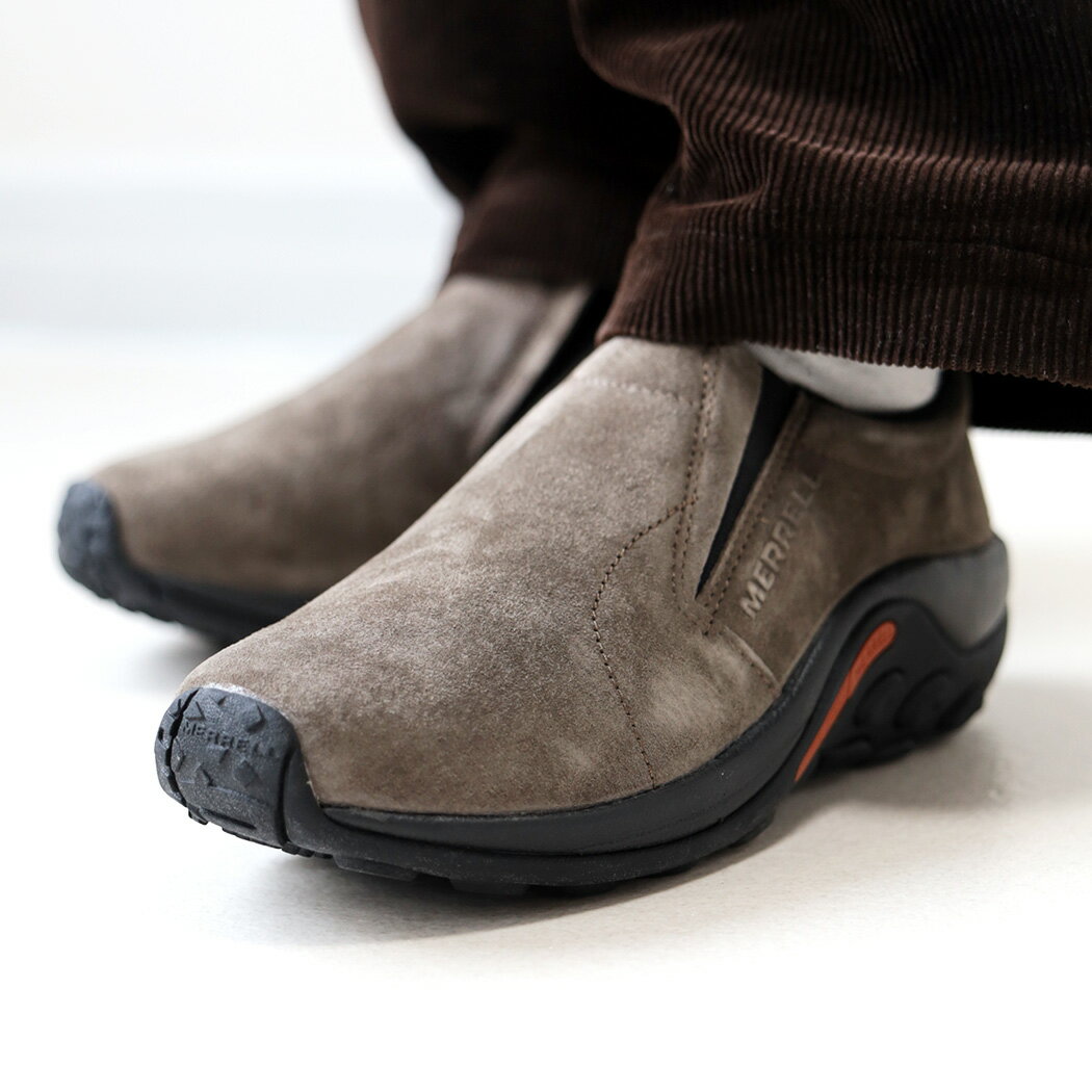 MERRELL JUNGLE MOC GUNSMOKE メレル ジャングルモック シューズ スニーカー ( ガンスモーク 茶 ブラウンベージュ スエード メンズ 国内正規品 J60787 )