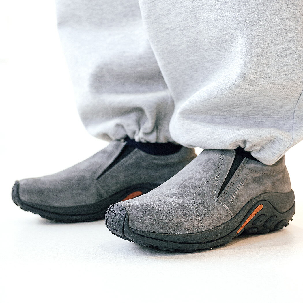 MERRELL JUNGLE MOC PEWTER メレル ジャングルモック シューズ スニーカー ( グレー 灰色 スエード メンズ 国内正規品 J60805 )
