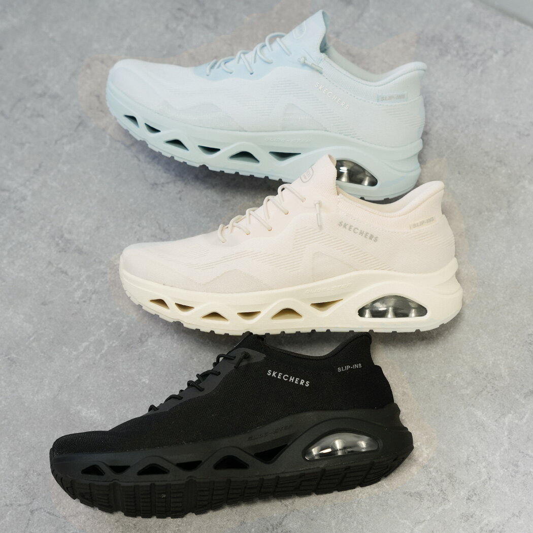 SKECHERS UNO GLIDE STEP スケッチャーズ ウノ グライドステップ スニーカー BLACK LIGHT BLUE OFF WHITE ( ブラック 黒 ライトブルー ホワイト 白 レディース ハンズフリー 履きやすい 脱ぎ履き簡単 スリップインズ 190115 )