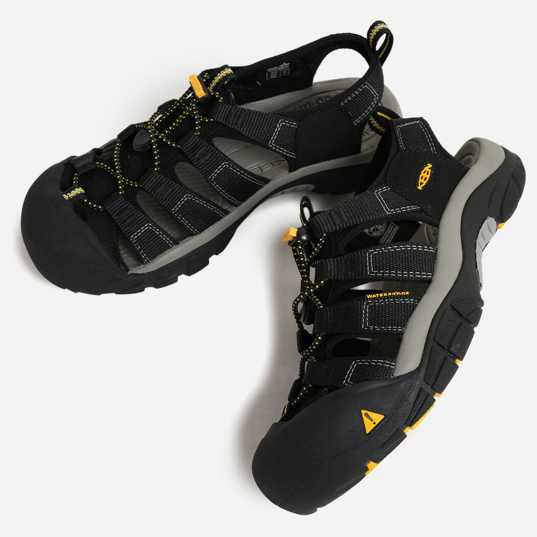 KEEN MENS NEWPORT H2 BLACK キーン ニューポート サンダル ( ブラック 黒 水陸両用 アウトドア 定番 人気 軽量 川遊び レジャー メンズ レディース 1001907 )