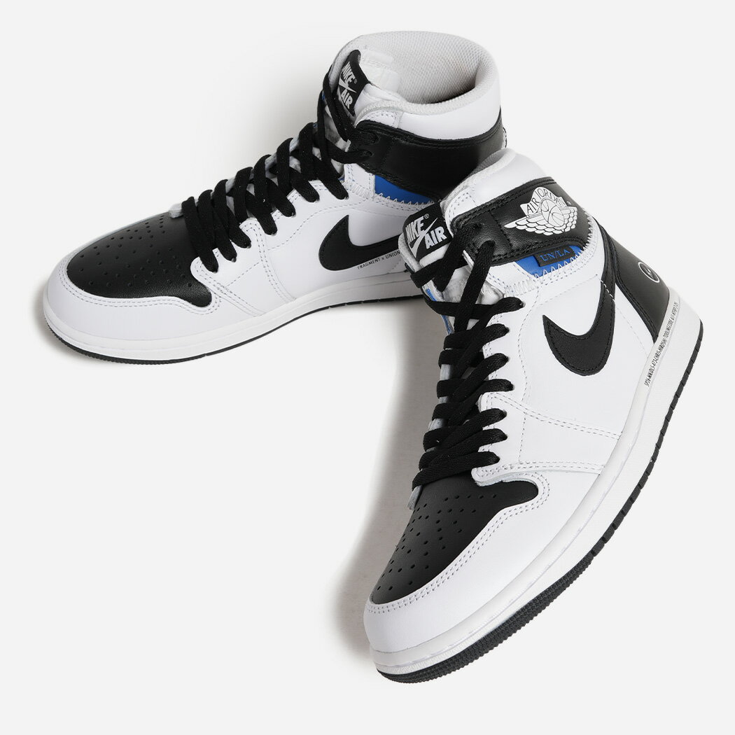 NIKE × fragment design × UNION AIR JORDAN 1 RETRO HIGH OG ナイキ エア ジョーダン スニーカー BLACK WHITE ( トリプル コラボ フラグメント ユニオン メンズ II7282-100 )