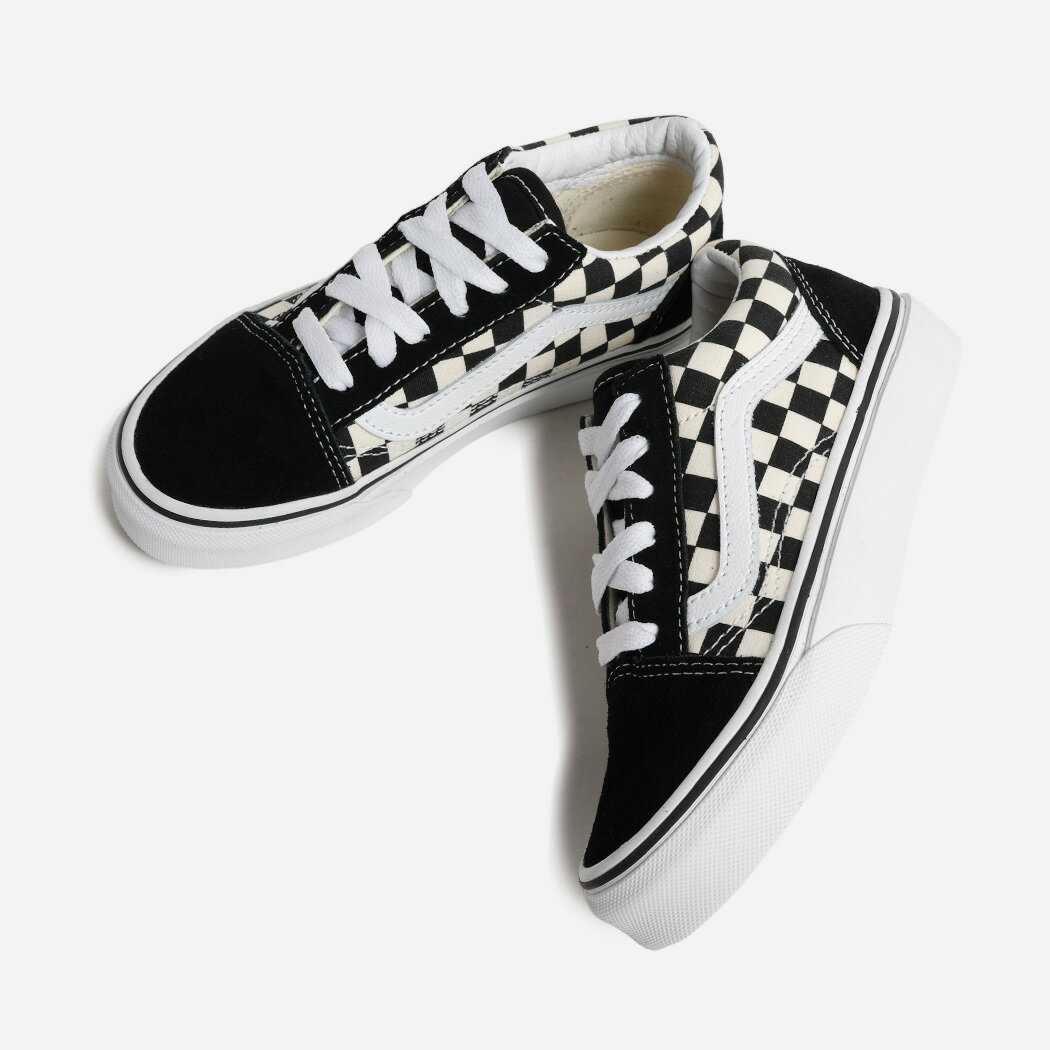 Rakuten - VANS ヴァンズ キッズ ジュニア オールド スクール OLD SKOOL K スニーカー PRIMARY CHECK BLACK WHITE ( 小学生 子供 KIDS ブラック 黒 チェッカーズ オースク 入学式 バンズ VN0A38HBP0S )