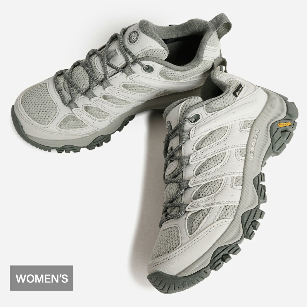 MERRELL メレル MOAB 3 SYNTHETIC GORE-TEX ウィメンズ モアブ シンセティック ゴアテックス スニーカー OOLONG ( 防水 防滴 雨天対応 白 グレー レディース J00004921 )