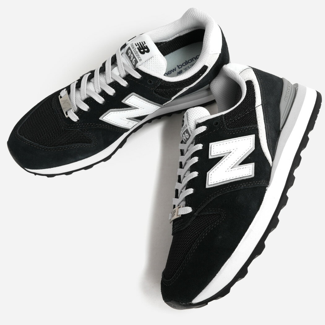 Rakuten - NEW BALANCE ニューバランス ウィメンズ 996 W9968DE スニーカー BLACK ( ブラック 黒 レディース NB 履きやすい シンプル モノトーン おしゃれ 歩きやすい 574 )