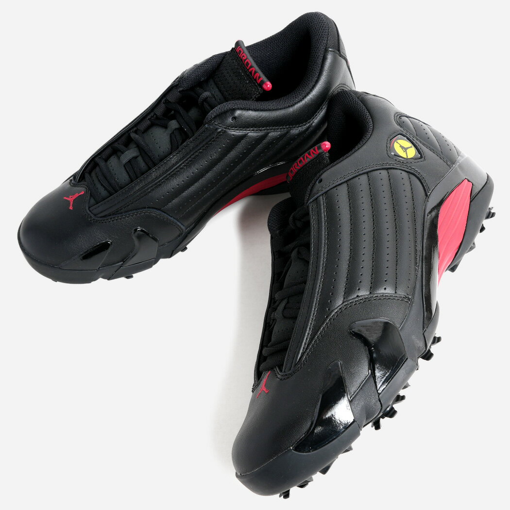 NIKE AIR JORDAN 14 GOLF LAST SHOT ナイキ エア ジョーダン ゴルフ スニーカー ( 黒 ブラック レザー メンズ メンズ レディース HJ7710-001 )