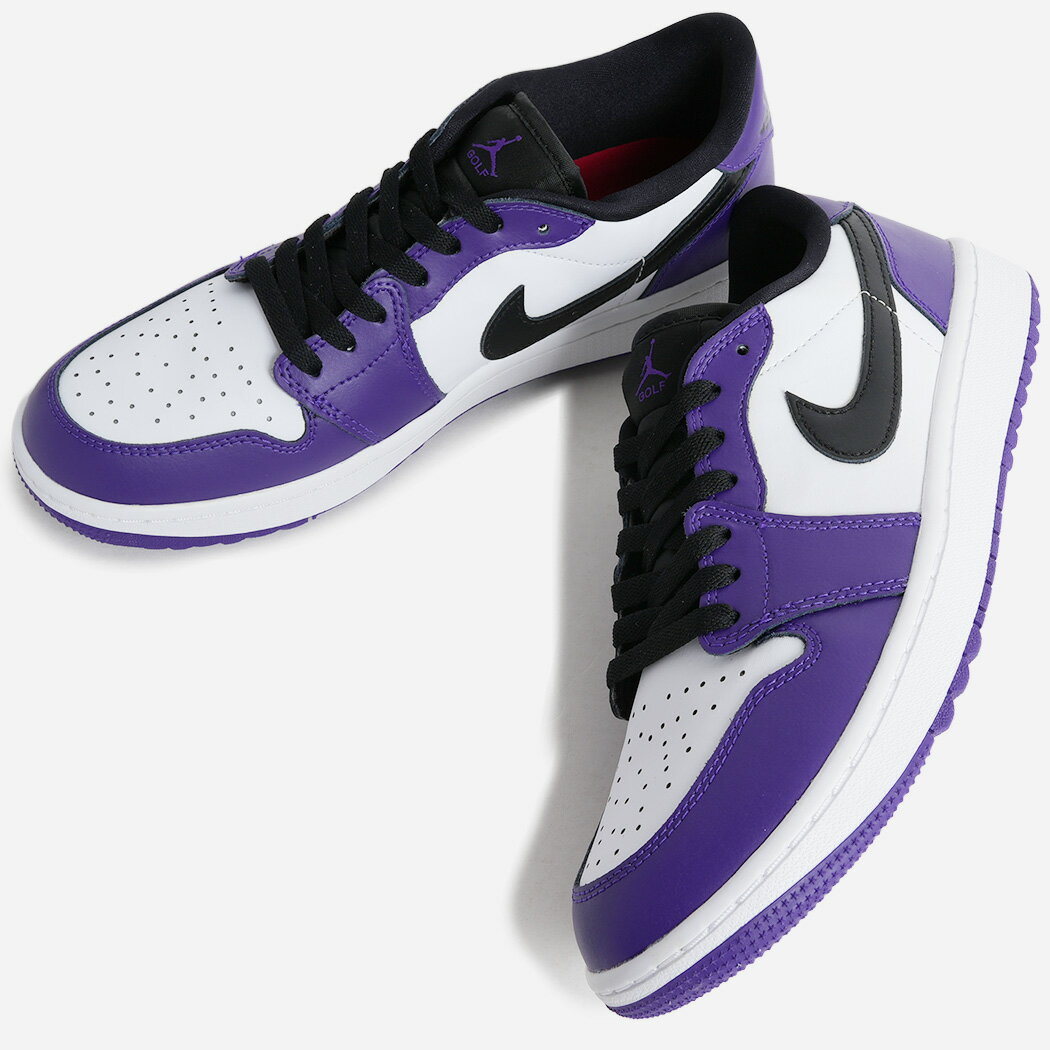 樂天商城 - NIKE ナイキ AIR JORDAN 1 LOW GOLF エア ジョーダン ハイ ゴルフ スニーカー COURT PURPLE ( パープル 紫 レザー AJ1 メンズ DD9315-105 )