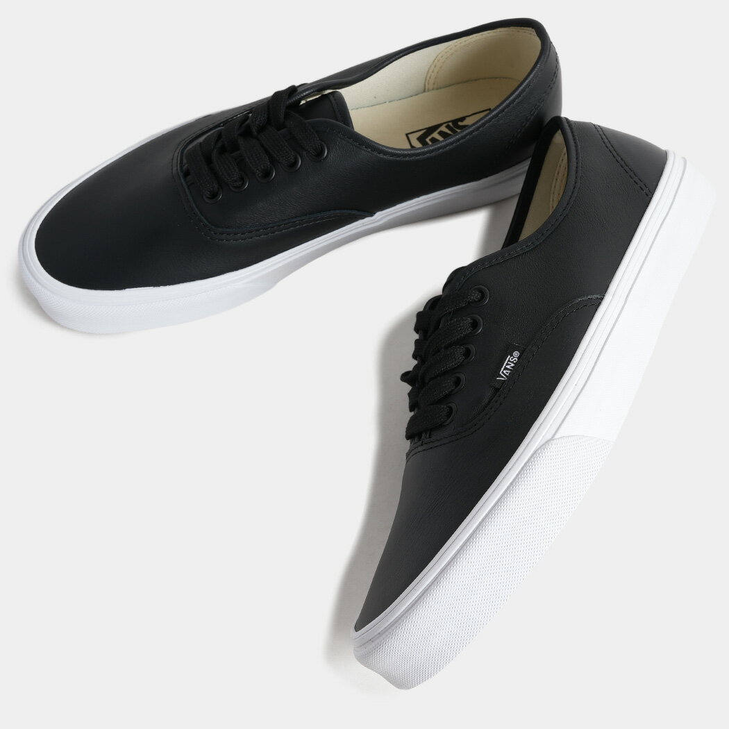 Rakuten - VANS ヴァンズ オーセンティック スニーカー AUTHENTIC BLACK LEATHER ( レザー ブラック 黒 メンズ レディース バンズ VN000EGABPB )