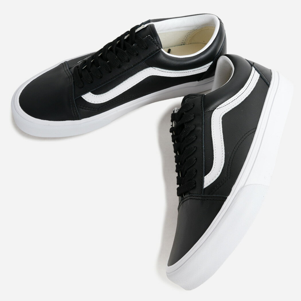 Rakuten - VANS ヴァンズ オールドスクール スニーカー OLD SKOOL BLACK LEATHER ( レザー ブラック 黒 オースク メンズ レディース VN000E9TBPA )