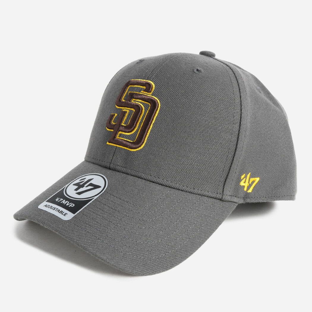 樂天商城 - 47 MVP フォーティーセブン ベースボール キャップ 帽子 SAN DIEGO PADRES CHARCOAL GRAY ( SD パドレス グレー 曲げつば メンズ レディース 14751273CCA )