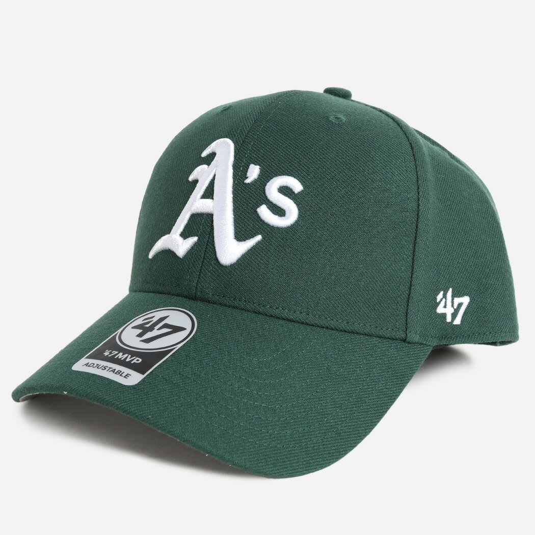 Rakuten - 47 MVP OAKLAND フォーティーセブン ベースボール キャップ 帽子 ATHLETICS DARK GREEN ( アスレチックス 緑 グリーン 曲げつば メンズ レディース 14751279DGE )