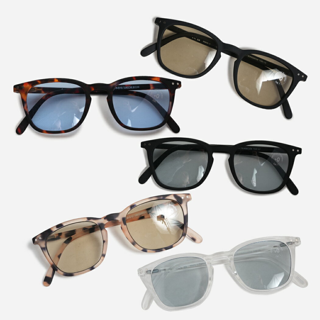 Rakuten - IZIPIZI イジピジ #E サン ライト カラー サングラス アイウェア 眼鏡 メガネ SUN LIGHTCOLOR 5 COLOR ( 軽量 調整可能 黒縁 べっこう クリア ウェリントン メンズ レディース )