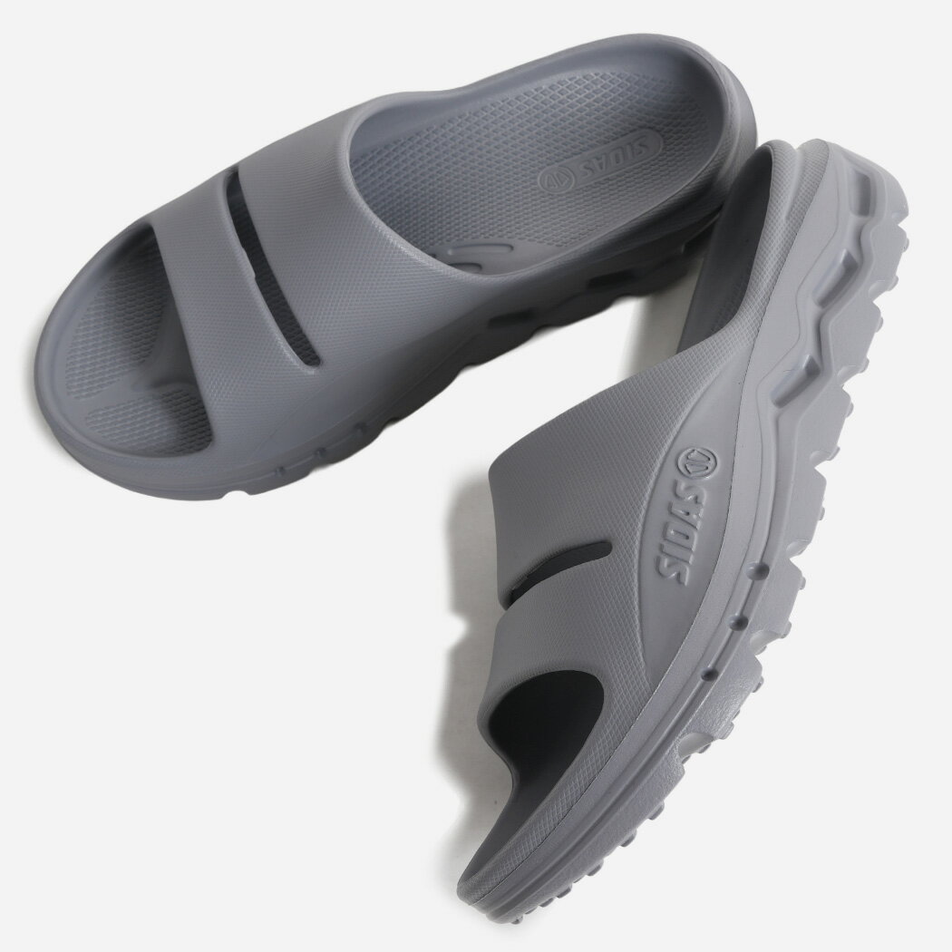 Rakuten - 【ポイント10倍】SIDAS シダス リコラ サンダル ReCola GRAY ( グレー スライド リカバリーシューズ 歩きやすい 快適 SLIDE メンズ レディース 202500 )