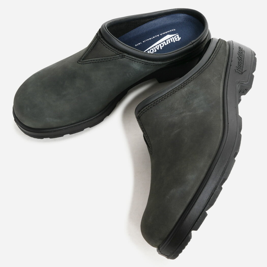 Rakuten - BLUNDSTONE ブランドストーン ORIGINALS CLOG #2420 オリジナルス クロッグ サンダル ミュール 革靴 RUSTIC BLACK ( レザー ヌバック スリッポン 撥水 メンズ レディース BS2420056 )
