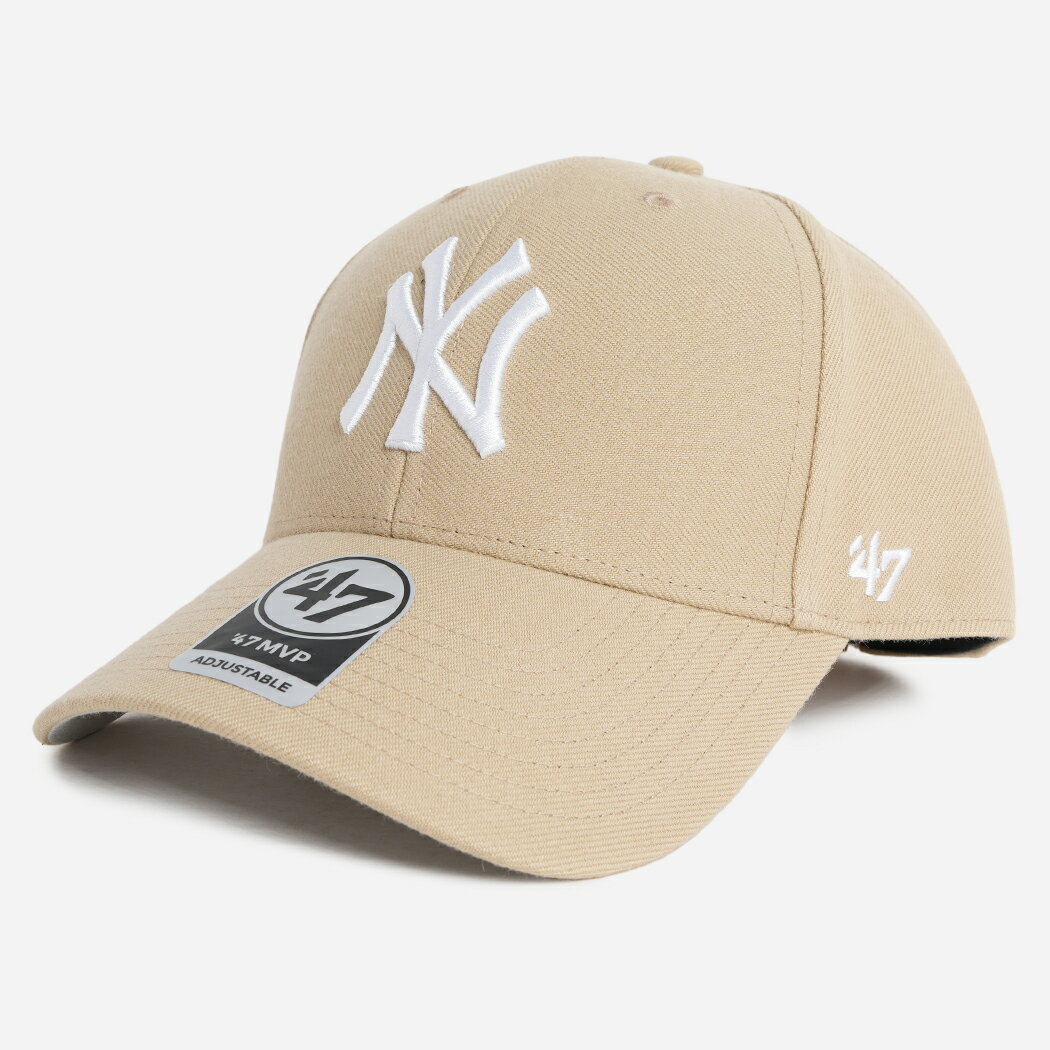 樂天商城 - 47 MVP NEWYORK YANKEES CAP KHAKI ニューヨーク ヤンキース ベースボール キャップ 帽子 ( ロゴ NY ベージュ 曲げつば メンズ レディース 14751288 )