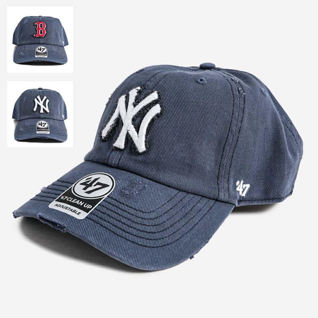 Rakuten - 47 CLEAN UP NEW YORK YANKEES BOSTON RED SOX CAP 2 COLOR NEW YORK YANKEES ニューヨーク ヤンキース ボストン レッドソックス ベースボール キャップ 帽子 ( ロゴ ネイビー メンズ レディース )