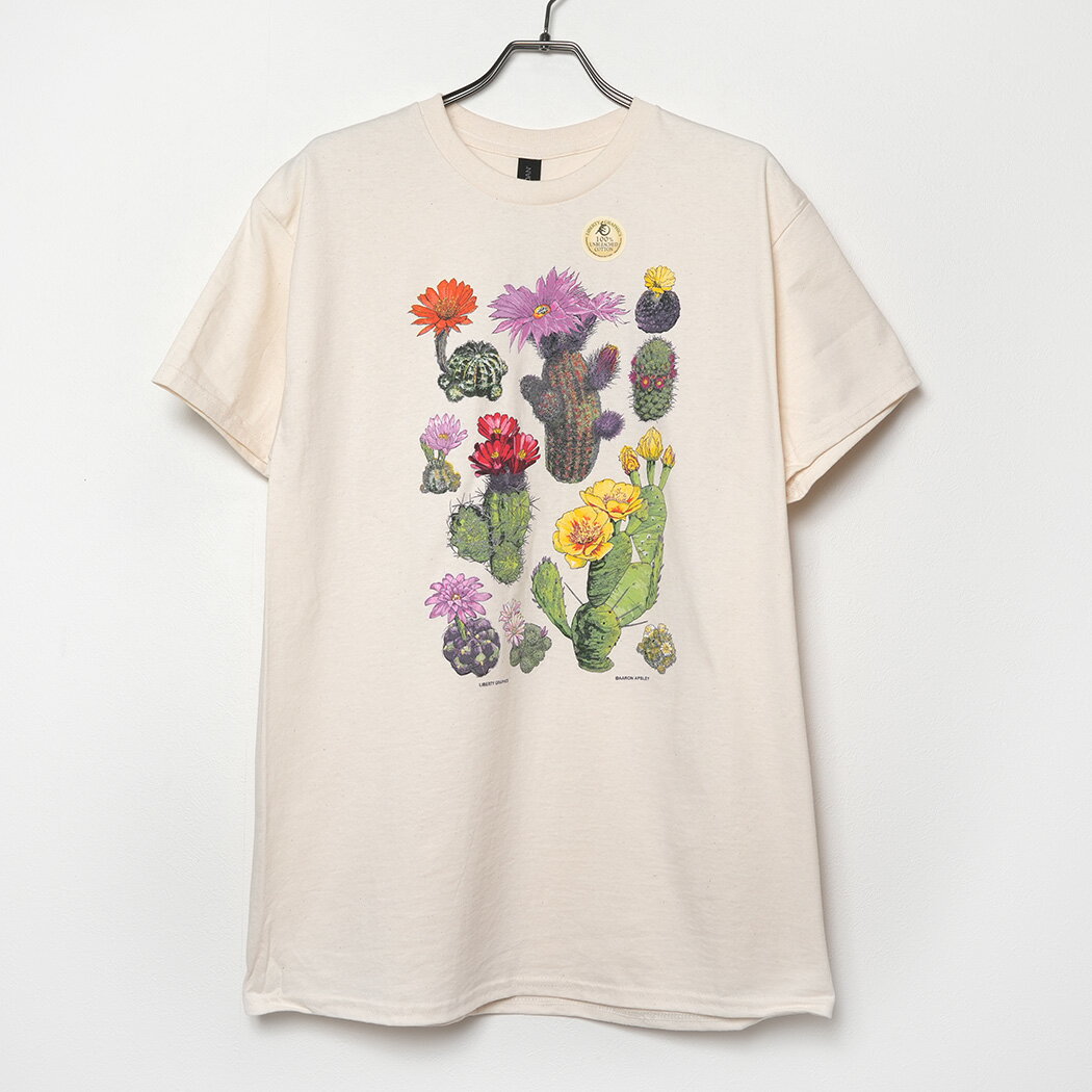 Rakuten - LIBERTY GRAPHICS Desert Flowers T-shirt NATURAL リバティ グラフィックス Tシャツ トップス 224 ( 白 カットソー サボテン 半袖 プリント デザイン アート メンズ レディース )
