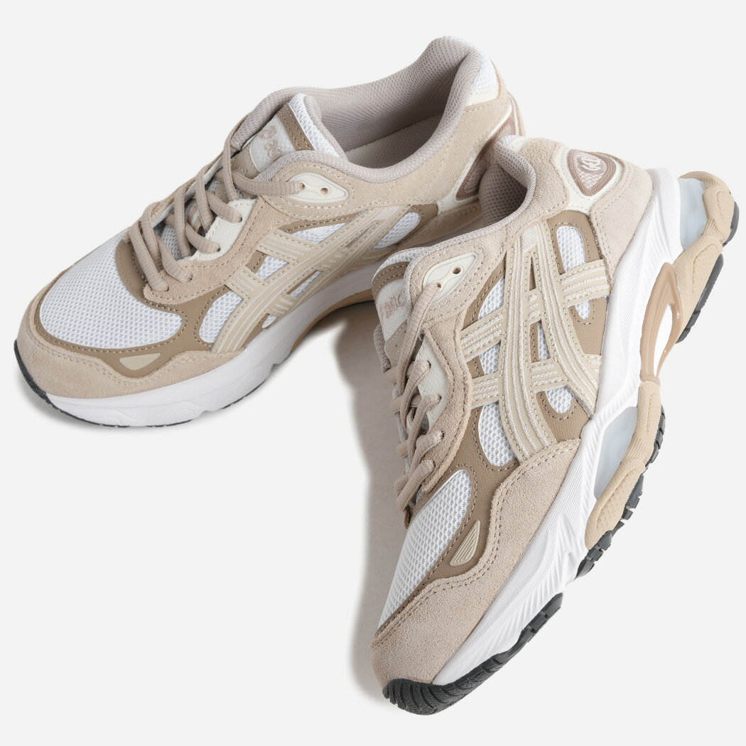 asics GEL-NYC 2.0 WHITE FEATHER GREY アシックス ゲル ニューヨーク スニーカー ( ベージュ ランニング メッシュ メンズ レディース 1203A895-102 )