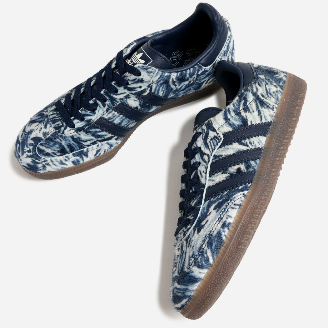 Rakuten - adidas SAMBA OG W NIGHT INDIGO アディダス サンバ オリジナル ウィメンズ スニーカー ( ネイビー 青 ガムソール 総柄 レディース IH9023 )