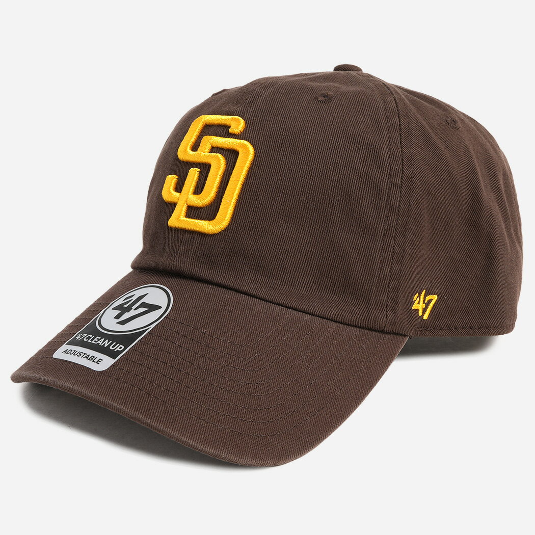 Rakuten - 47 CLEAN UP SAN DIEGO PADRES NO LOOP LABEL CAP BROWN クリーンナップ サンディエゴ パドレス ノーループラベル ベースボール キャップ 帽子 ( ブラウン 茶色 メンズ レディース )