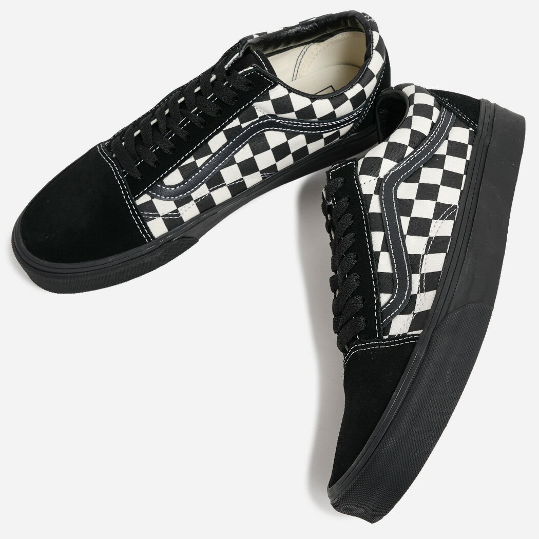 樂天商城 - VANS OLD SKOOL CHECKERBOARD BLACK WHITE ヴァンズ オールドスクール スニーカー ( バンズ メンズ レディース ブラック 黒 VN000D7ZMCG )