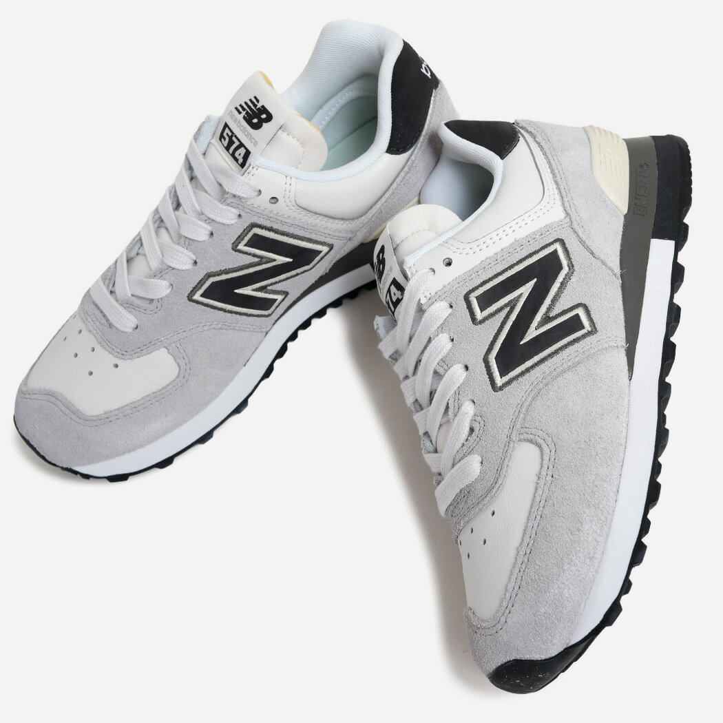 樂天商城 - NEW BALANCE U5744M1 FADED GRAY ニューバランス 574 スニーカー ( メッシュ ヌバック 996 メンズ レディース グレー ブラック 黒 )