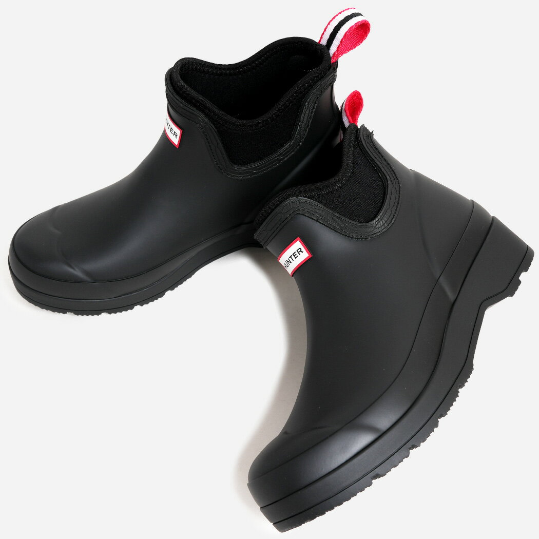 HUNTER WOMENS PLAY CHELSEA NEOPRENE BOOT BLACK ハンター ウィメンズ プレイ ネオプレン チェルシー ブーツ ( 長靴 雨 防水 WFS3020RMA-BLK )