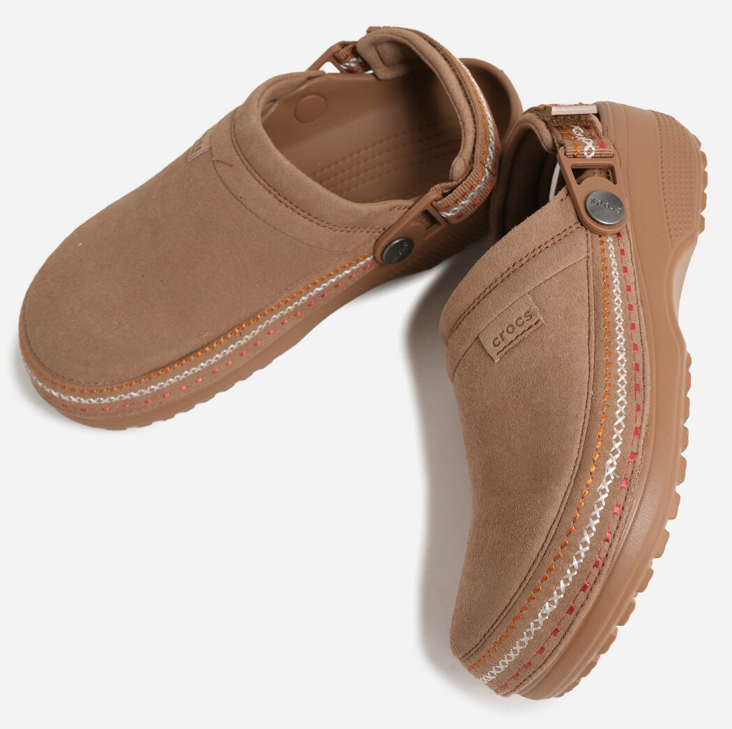 crocs Crafted Vegan Suede Clog SANDAL BROWN クロックス スエード クロッグ サンダル ( ミュール ベージュ 茶色 レディース 214048-2EY )