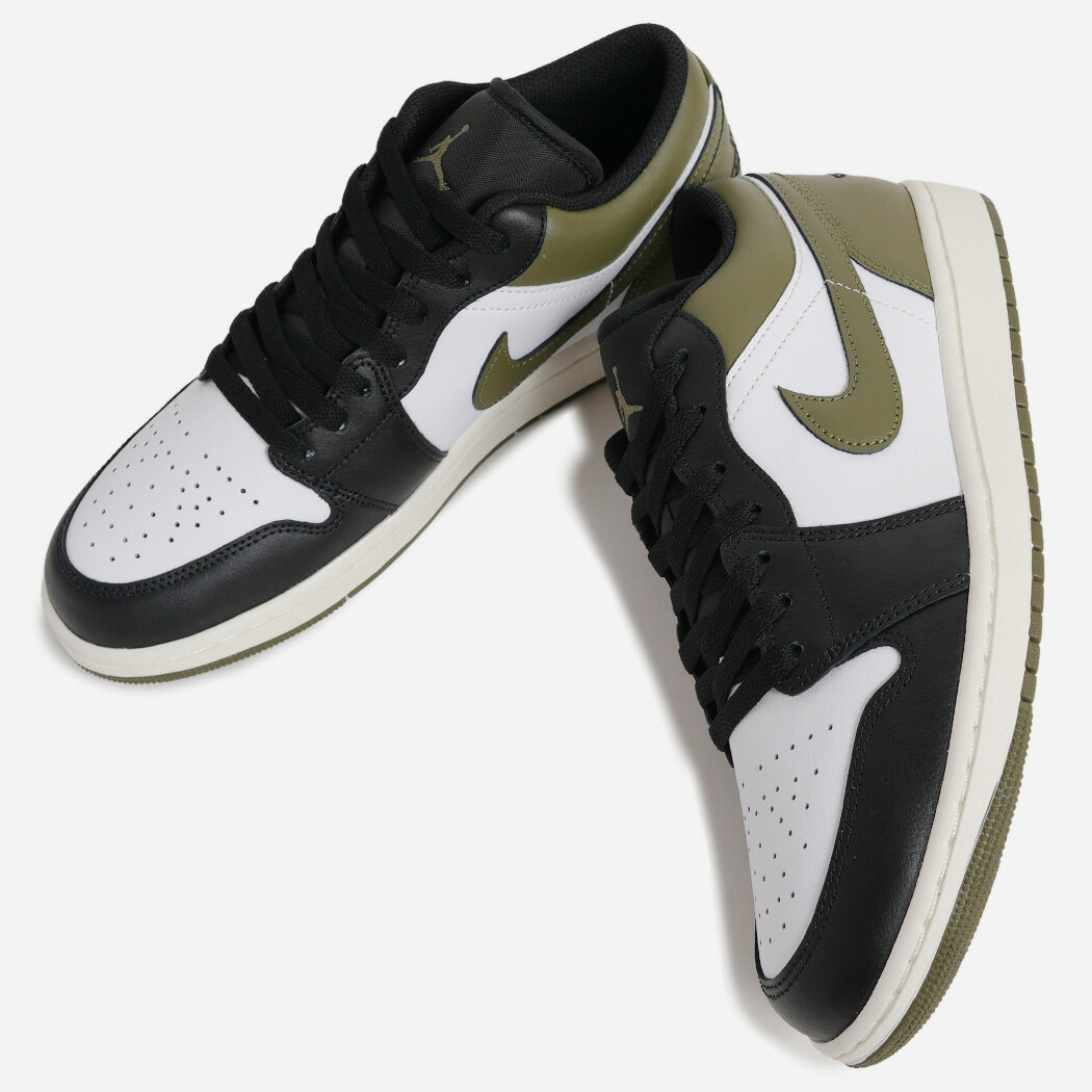 NIKE AIR JORDAN 1 LOW BLACK MEDIUM OLIVE ナイキ エア ジョーダン ローカット スニーカー ( AJ1 オリーブ カーキ メンズ 553558-092 )