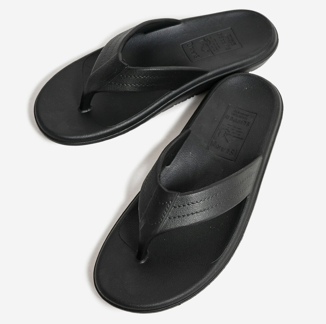 ISLAND SLIPPER CLAS.EVATHONG EVAPT202 BLACK EVA アイランドスリッパ トング サンダル ( ビーサン 鼻緒 ブラック 黒 ラバー メンズ レディース )