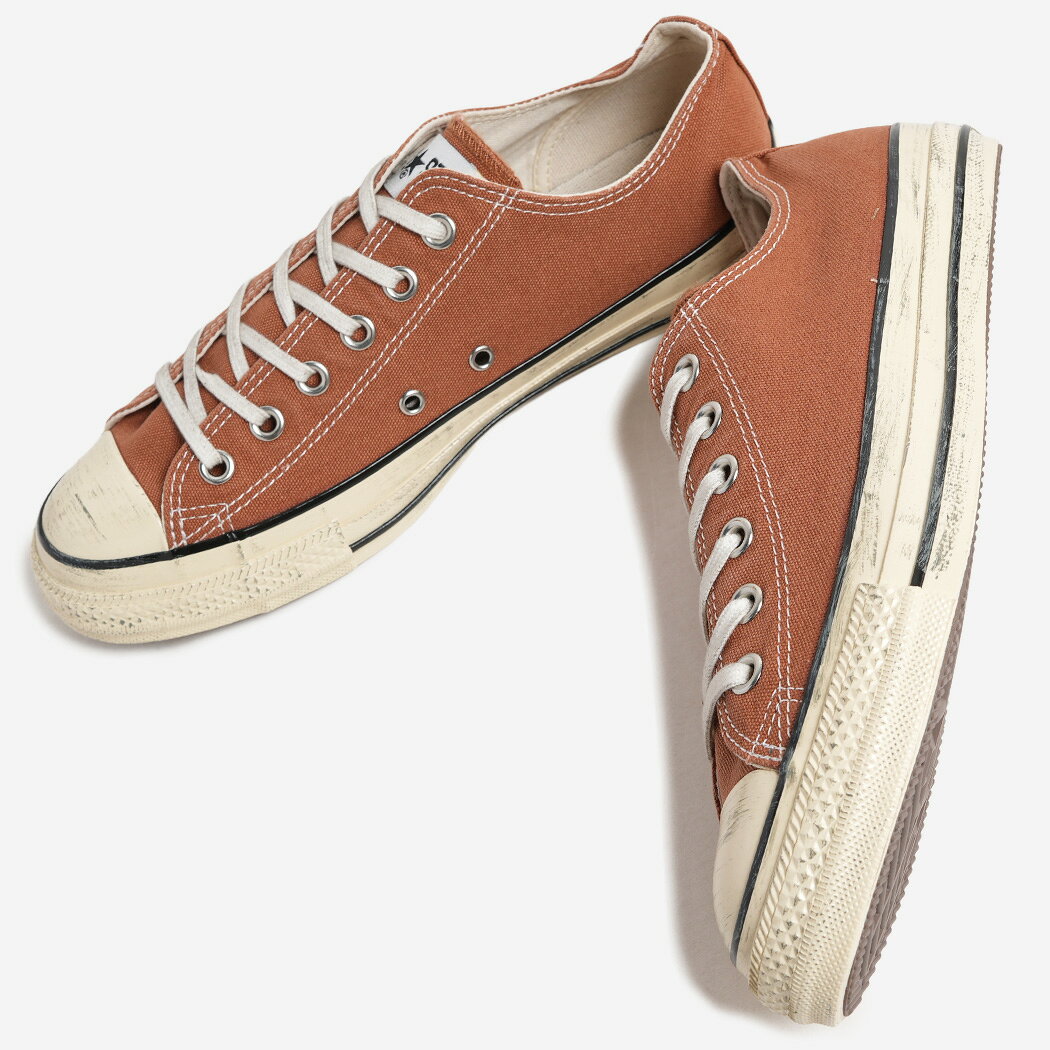CONVERSE ALL STAR AGED AG OX EARTH BROWN コンバース オールスター エイジド ローカット スニーカー ( エイジング ビンテージ ヴィンテージ ユーズド加工 ダメージ加工 ブラウン 31318531 )