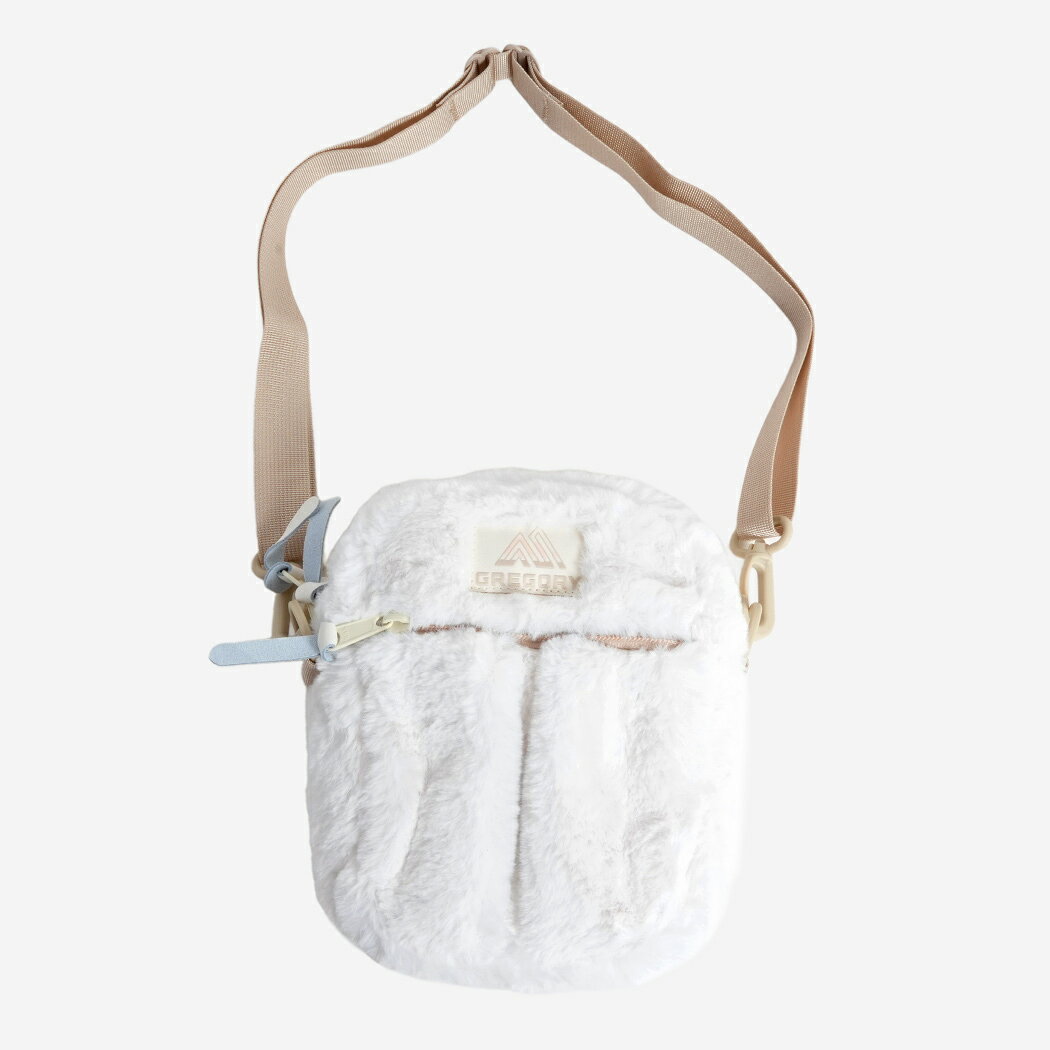 GREGORY QUICK POCKET M SNOW BUNNY グレゴリー ショルダー バッグ クイック ポケット ( ホワイト レディース メンズ 白 ボア ファー 斜め掛け 65459A977 )