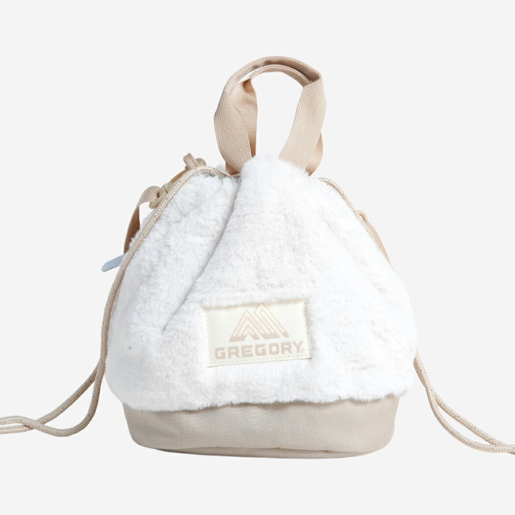GREGORY CINCH BAG M SNOW BUNNY BAG グレゴリー 巾着 ショルダー バッグ チンチ ( ホワイト レディース メンズ 白 ボア ファー 斜め掛け 159840A977 )