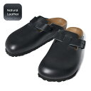 【お買い物マラソン限定クーポン配布中!!】BIRKENSTOCK BOSTON Natural Leather ( NARROW FIT ) BLACK ビルケンシュトック ボストン ( レザー ナロー サンダル クロッグ サボ メンズ ウィメンズ レディース サンダル 黒 60193 )
