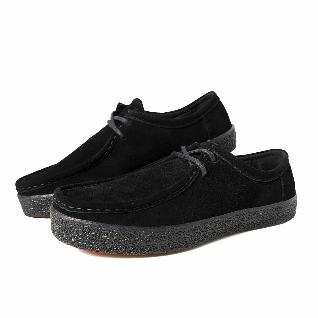 樂天商城 - LAST RESORT AB ラストリゾート モック スエード ワラビー スニーカー LOAFER VM006 MOC SUEDE BLACK ( スケート SKATE 黒 ブラック メンズ レディース )