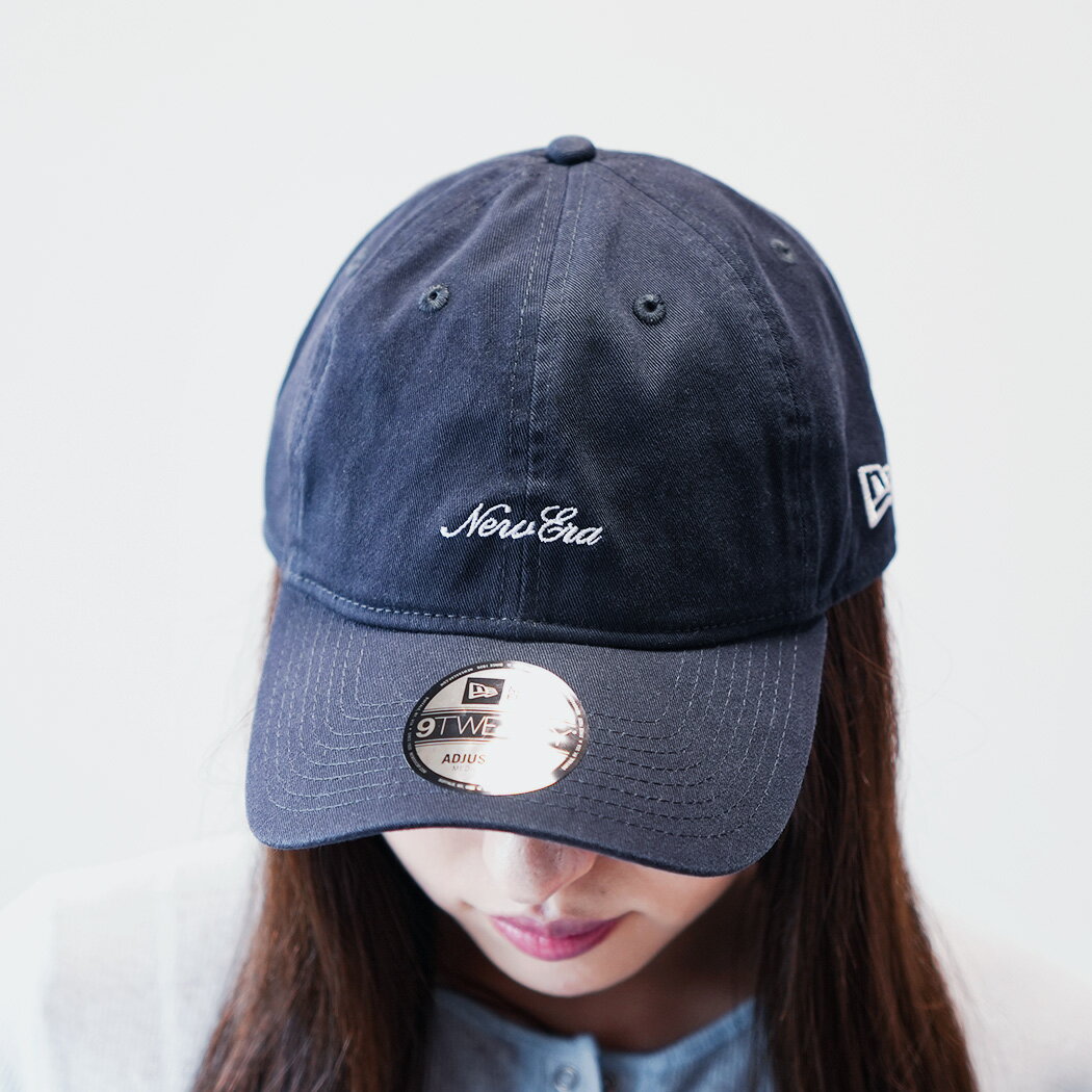 Rakuten - NEW ERA ニューエラ 9TWENTY スクリプト ロゴ ウォッシュド コットン ベースボール キャップ 帽子 SCRIPT LOGO WASHED CAP NAVY ( ネイビー メンズ レディース 920 14525126 )
