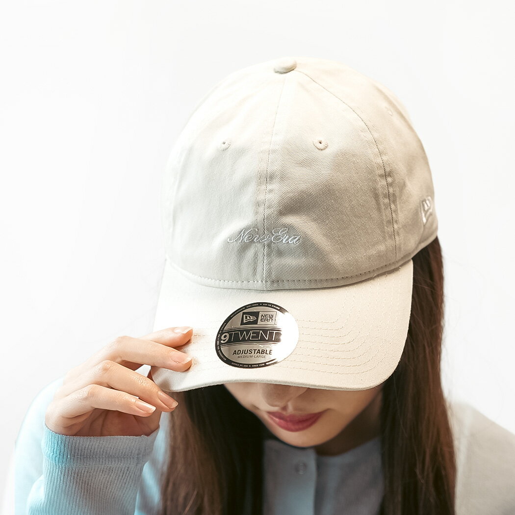 Rakuten - NEW ERA ニューエラ 9TWENTY スクリプト ロゴ ウォッシュド コットン ベースボール キャップ 帽子 SCRIPT LOGO WASHED CAP IVORY ( ベージュ ホワイト 白 アイボリー メンズ レディース 920 14525128 )