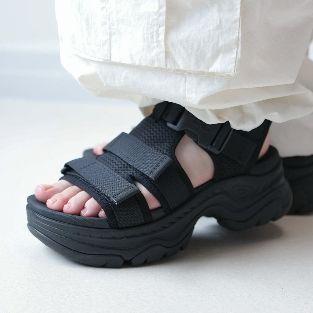 樂天商城 - TEVA HURRICANE AMPSOLE GAILA BLACK テバ ハリケーン 厚底 アンプソール ガイラ サンダル ( 黒 ブラック ストラップ レディース ウィメンズ 1164570-BLK )