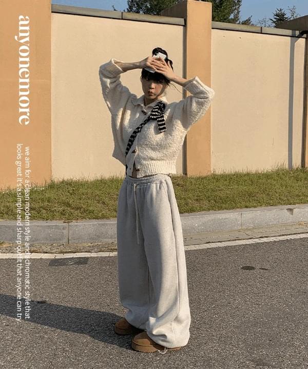 ハントヤンギモツウェイワイドトレーニングロングパンツ パンツ ワイドパンツ レディース｜韓国 anyone..