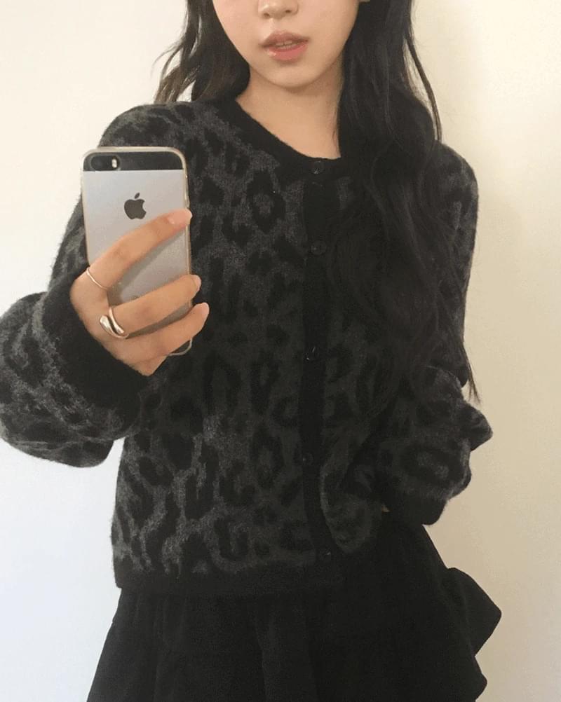 ノナヒョウホッピーブラシニットカーディガン カーディガン / ベスト カーディガン レディース｜韓国 w..