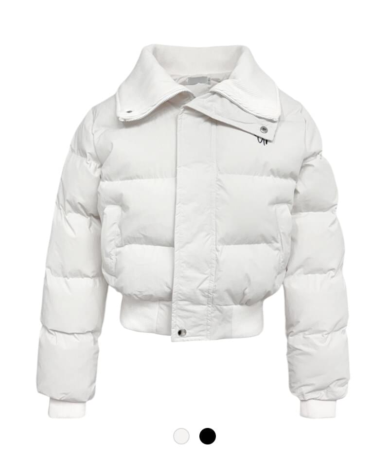 ケーキニットカラーショートパッド入りジャンパー ダウンジャケット レディース｜韓国 Cozy&Kitsch｜コ..