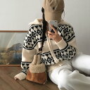 ジャガードノルディックニットジップアップ ジップアップ レディース|韓国 BEIDELLI|コーディブック