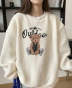 ベンブルテディベアフォークスウェットシャツ 長袖 Tシャツ レディース|韓国 Dearlow|コーディブック